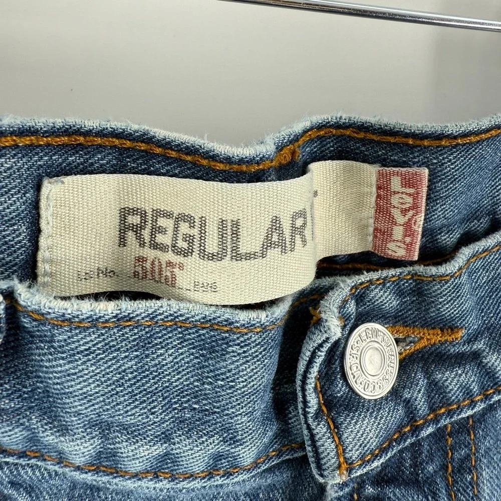 Vintage Levi's 505 Regular Fit Jeans Mens 36x34 Blue Denim Cotton Straight Leg‎